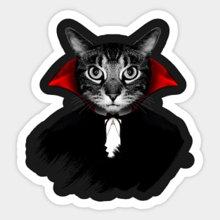 Vampire Cat Sticker